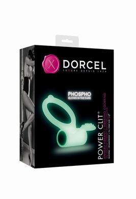Эрекционное кольцо Dorcel Power Clit White PHOSPHO (мятая упаковка)