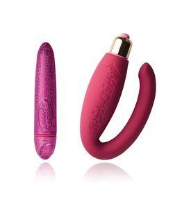 Вибронабор Rocks Off Feranti - Pretty in Pink (вибропуля и вибратор для пар)