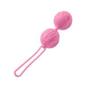 Вагінальні кульки Adrien Lastic Geisha Lastic Balls BIG Pink (L), діаметр 4 см, вага 90 гр, Рожевий