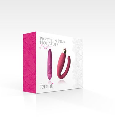Вибронабор Rocks Off Feranti - Pretty in Pink (вибропуля и вибратор для пар)
