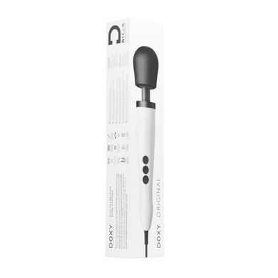 Вибромассажер DOXY Original White, очень мощный, питание 220В, пульсирующие вибрации, Белый
