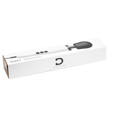 Вибромассажер DOXY Original White, очень мощный, питание 220В, пульсирующие вибрации, Белый