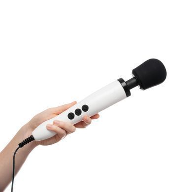 Вибромассажер DOXY Original White, очень мощный, питание 220В, пульсирующие вибрации, Белый