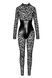 Комбинезон Noir Handmade F299 Enigma, 3XL, кружево, длинный рукав, имитация корсета, доступ