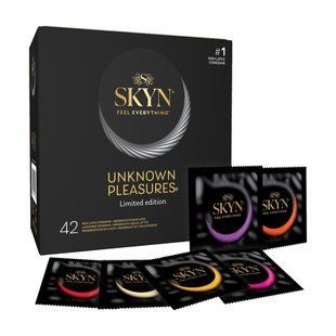 Безлатексные премиум-презервативы SKYN Unknown Pleasures 42 шт, 6 разных видов (мятая упаковка!!!)