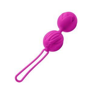 Вагінальні кульки Adrien Lastic Geisha Lastic Balls BIG Magenta (L), діаметр 4 см, вага 90 г, Пурпурно-красный