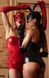 Корсет Noir Handmade F355 Red powerwetlook corset - M
