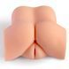 Мастурбатор-півторс з вібрацією Real Body Real Tess, вагіна та анус, 18х15см