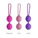 Вагінальні кульки Adrien Lastic Geisha Lastic Balls BIG Magenta (L), діаметр 4 см, вага 90 г, Пурпурно-красный