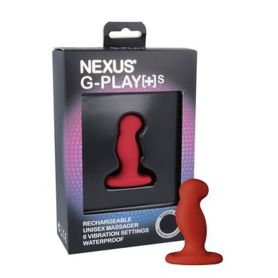 Вібромасажер простати Nexus G-Play Plus S Red, макс діаметр 2,3 см, перезаряджуваний, Червоний