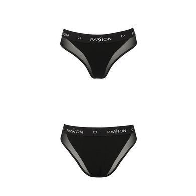 Трусики с прозрачной вставкой Passion PS002 PANTIES XL, black, XL