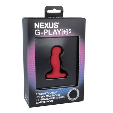 Вібромасажер простати Nexus G-Play Plus S Red, макс діаметр 2,3 см, перезаряджуваний, Червоний