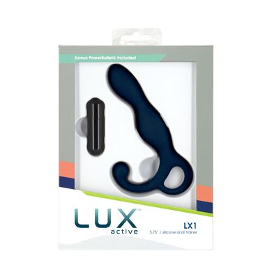 Масажер простати Lux Active LX1 Anal Trainer 5.75″, Dark Blue, віброкуля в комплекті, Синій