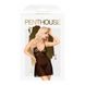 Мини-платье с кружевным лифом и стрингами Penthouse - Bedtime Story Black L/XL, Черный