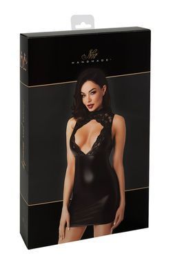 Платье Noir Handmade F343 Powerwetlook and lace mini skirt - M