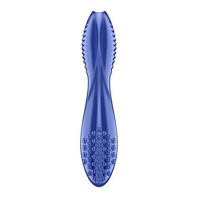 Двосторонній скляний дилдо Satisfyer Dazzling Crystal 2 Blue