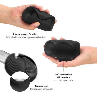 Мастурбатор с вибрацией Manwan SUB.ONE Infinite Black