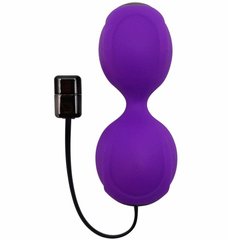 Вагинальные шарики с вибрацией Adrien Lastic Kegel Vibe Purple, диаметр 3,7см