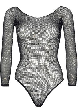 Боді Leg Avenue Crystalized fishnet bodysuit Black One Size