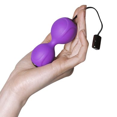 Вагінальні кульки з вібрацією Adrien Lastic Kegel Vibe Purple, діаметр 3,7 см, Фіолетовий