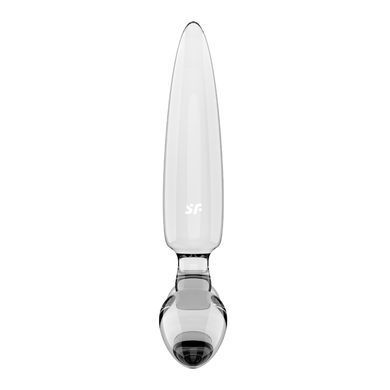 Тристоронній скляний дилдо Satisfyer Triple Crystal 1 Transparent