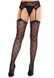 Колготки-панчохи Leg Avenue Heart Garterbelt Stockings One Size Black