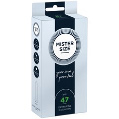 Презервативы Mister Size - pure feel - 47 (10 condoms), толщина 0,05 мм
