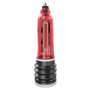 Гідропомпа Bathmate Hydromax 7 Red (X30), для члена довжиною від 12,5 до 18 см, діаметр до 5 см, Червоний, Червоний