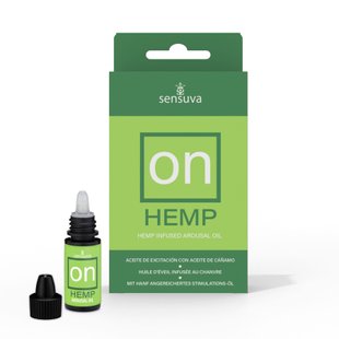 Збуджувальні краплі для клітора Sensuva - ON for Her Hemp Infused Arousal Oil (5 мл) з олією конопел