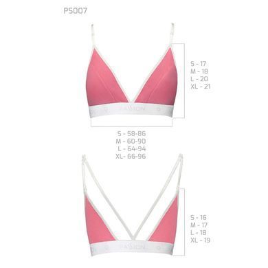 Спортивный топ с двойными бретелями Passion PS007 TOP S, pink, S