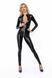 Комбинезон с мокрым эффектом Noir Handmade F293 Powerwetlook catsuit with front zipper, M