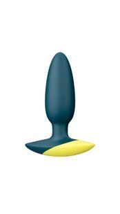 Анальная вибропробка Romp Bass Dark Green, силикон, перезаряжаемая, макс. диаметр 3 см