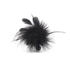 Мітелка Bijoux Indiscrets Pom Pom – feather tickler, Чорний