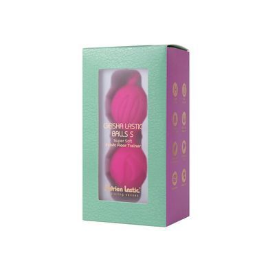 Вагинальные шарики Adrien Lastic Geisha Lastic Balls Mini Magenta (S), диаметр 3,4см, вес 85гр, Пурпурно-красный