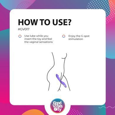 Вібратор точки G з вагінальним відростком Good Vibes Only &ndash; Flax Vibrating Dildo with G-Spot Stimulator