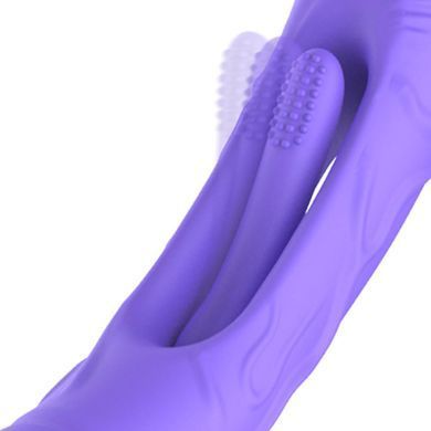 Вібратор точки G з вагінальним відростком Good Vibes Only &ndash; Flax Vibrating Dildo with G-Spot Stimulator