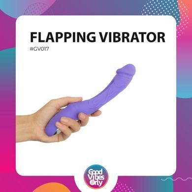 Вібратор точки G з вагінальним відростком Good Vibes Only &ndash; Flax Vibrating Dildo with G-Spot Stimulator