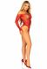 Боди Leg Avenue Crystalized fishnet bodysuit Red One Size