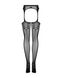 Сітчасті панчохи-стокінги зі стрілкою Obsessive Garter stockings S314 S/M/L, чорні, імітація гартері