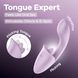 Вагінально-кліторальний вібратор Satisfyer Tongue Expert з язичком