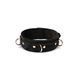 Нашийник з повідцем Liebe Seele Boudoir Amor Collar with Leash Black, три кільця