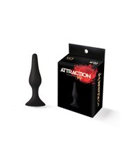 copy_Анальна пробка на присосці MAI Attraction Toys №32 Black, довжина 10,5 см, діаметр 2,5 см