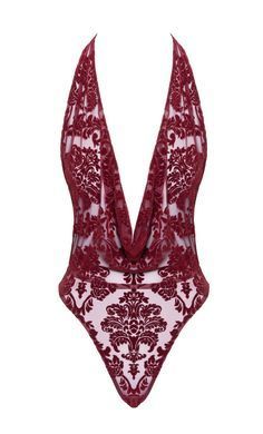Боді Noir Handmade F386 Kink Royal cascade bodysuit L