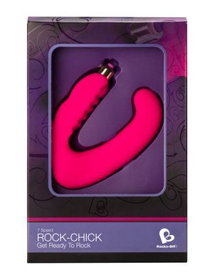 Стимулятор клитора и точки G Rocks Off Rock-Chick, Розовый