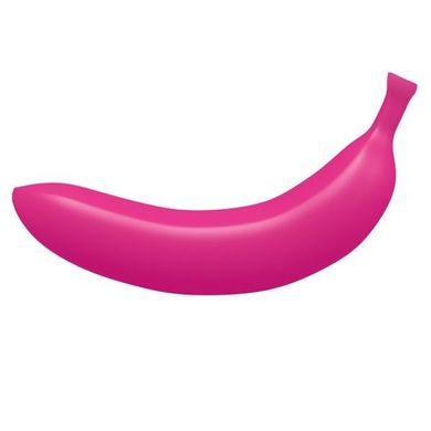 Вібратор банан Love To Love OH OUI (БАНАН), реалістичний з вібропулей, Рожевий