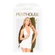 Міні-сукня з відкритою спиною та стрінгами Penthouse - Earth-Shaker White M/L, Білий
