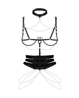 Портупея Obsessive Premisis Black harness S/M/L
