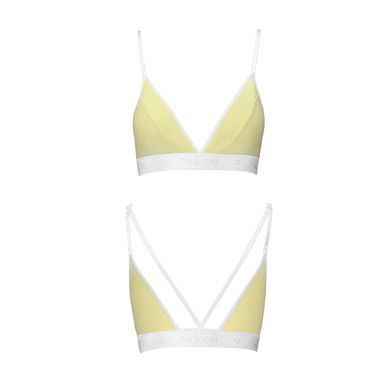 Спортивний топ з подвійними бретелями Passion PS007 TOP M, yellow, M