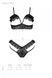 Еротичний комплект Passion DOLLY SET, L/XL, black, з відкритими чашками