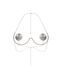 Прикраса на груди Obsessive Kisselie jewelry bra